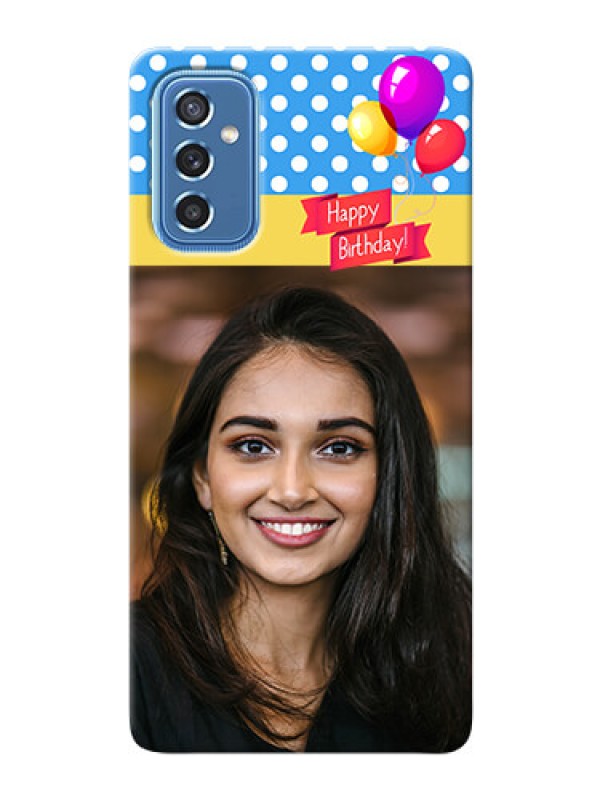 Custom Galaxy M52 5G custom mobile back covers: Happy Birthday Design