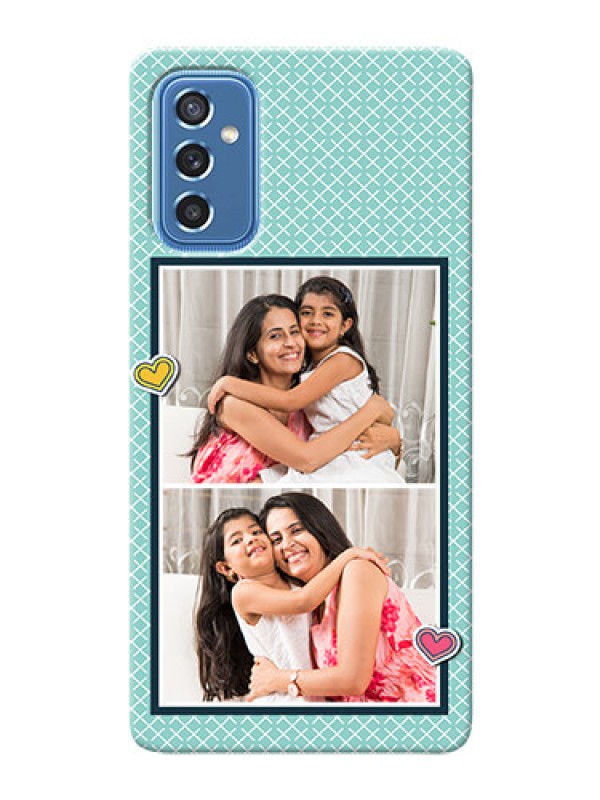 Custom Galaxy M52 5G Custom Phone Cases: 2 Image Holder with Pattern Design