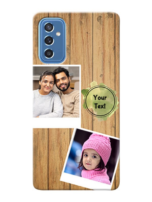 Custom Galaxy M52 5G Custom Mobile Phone Covers: Wooden Texture Design