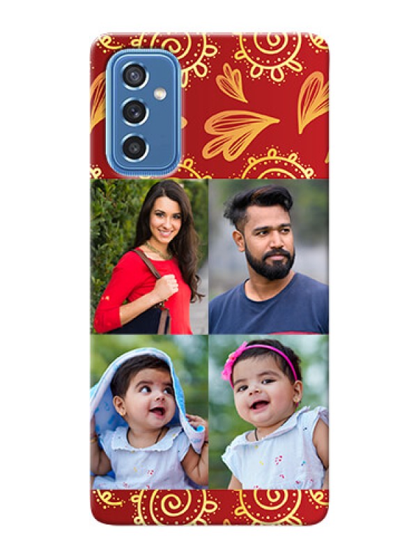 Custom Galaxy M52 5G Mobile Phone Cases: 4 Image Traditional Design