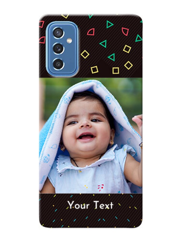 Custom Galaxy M52 5G custom mobile cases with confetti birthday design