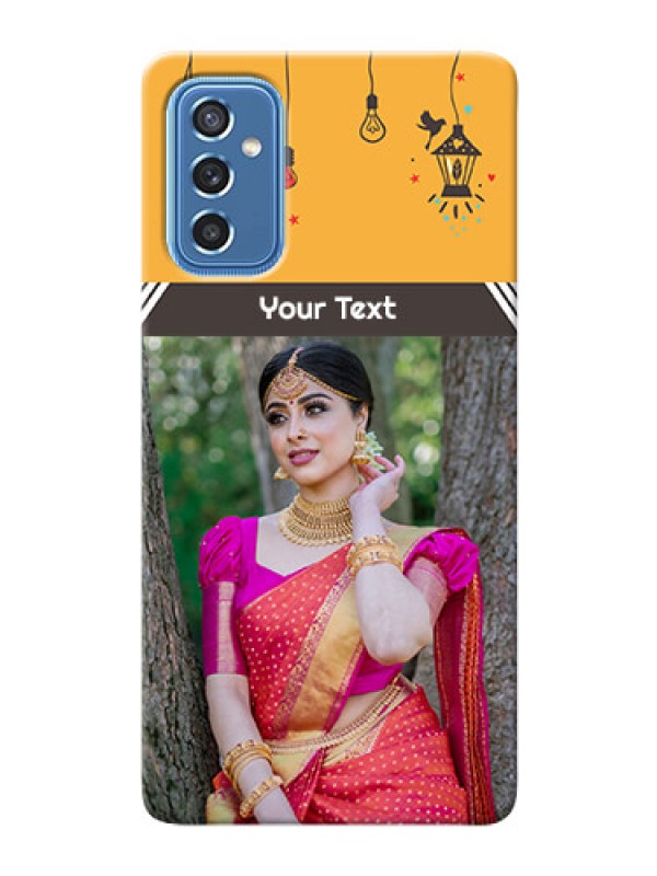 Custom Galaxy M52 5G custom back covers with Family Picture and Icons 