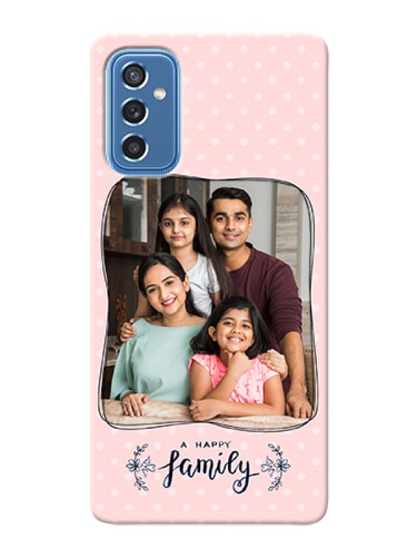 Custom Galaxy M52 5G Personalized Phone Cases: Family with Dots Design