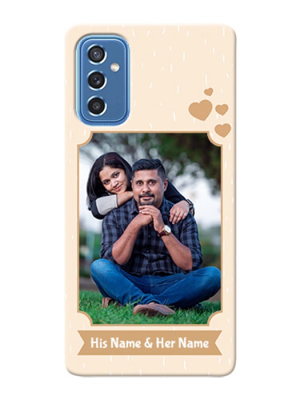 Custom Galaxy M52 5G mobile phone cases with confetti love design 