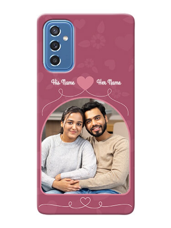 Custom Galaxy M52 5G mobile phone covers: Love Floral Design