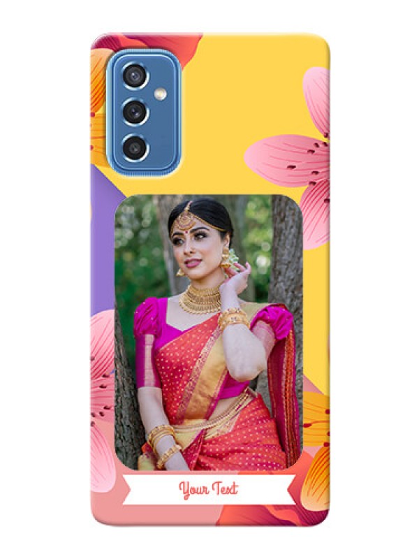 Custom Galaxy M52 5G Mobile Covers: 3 Image With Vintage Floral Design