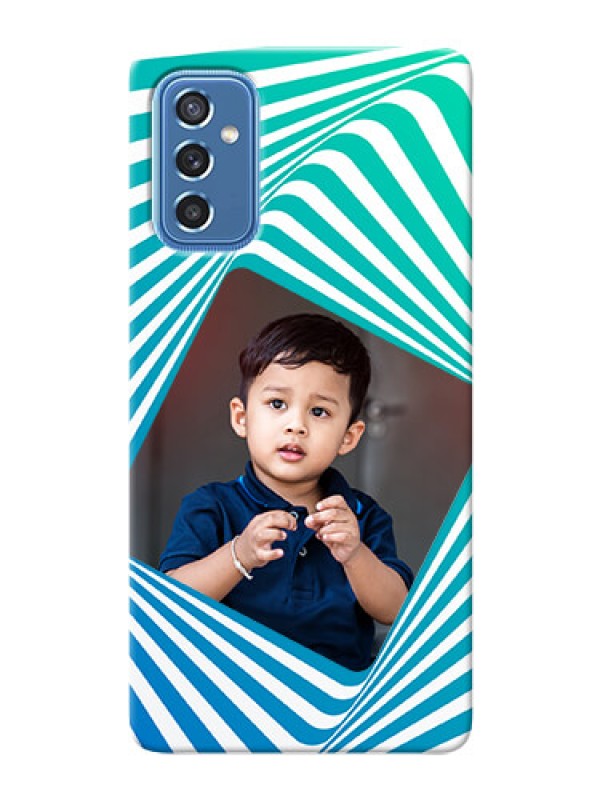 Custom Galaxy M52 5G Personalised Mobile Covers: Abstract Spiral Design