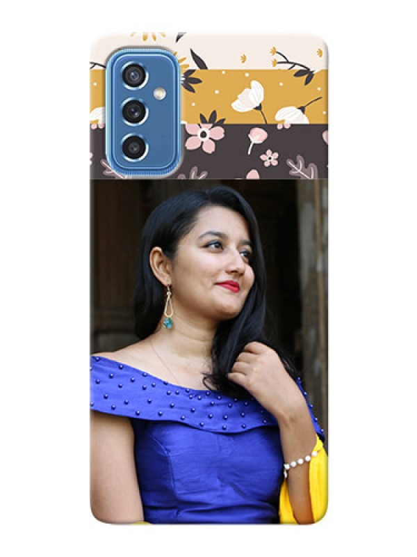 Custom Galaxy M52 5G mobile cases online: Stylish Floral Design