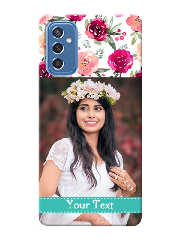 Custom Galaxy M52 5G Personalized Mobile Cases: Watercolor Floral Design