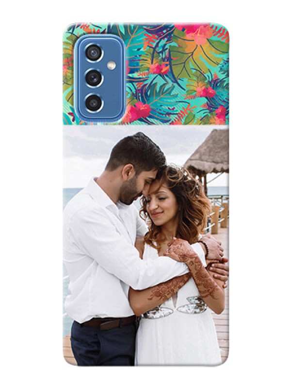 Custom Galaxy M52 5G Personalized Phone Cases: Watercolor Floral Design