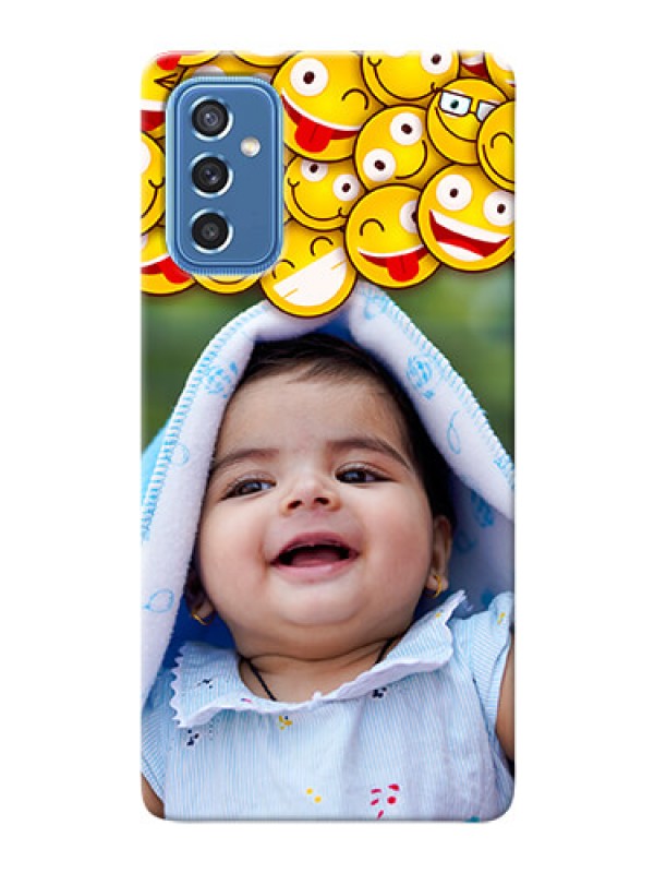 Custom Galaxy M52 5G Custom Phone Cases with Smiley Emoji Design