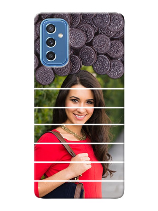 Custom Galaxy M52 5G Custom Mobile Covers with Oreo Biscuit Design