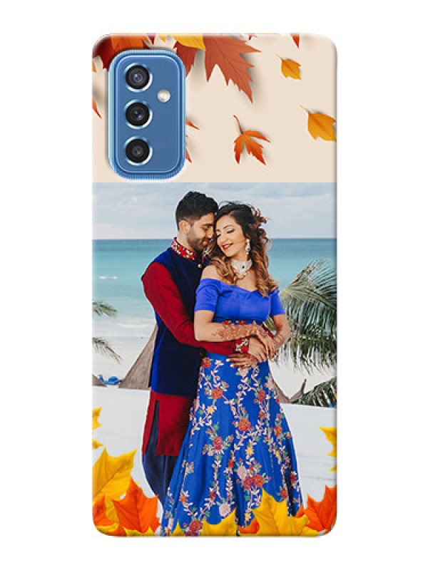 Custom Galaxy M52 5G Mobile Phone Cases: Autumn Maple Leaves Design