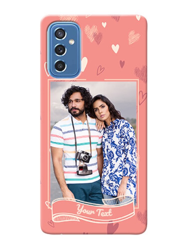 Custom Galaxy M52 5G custom mobile phone cases: love doodle art Design