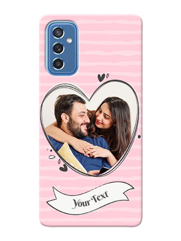 Custom Galaxy M52 5G custom mobile phone covers: Vintage Heart Design