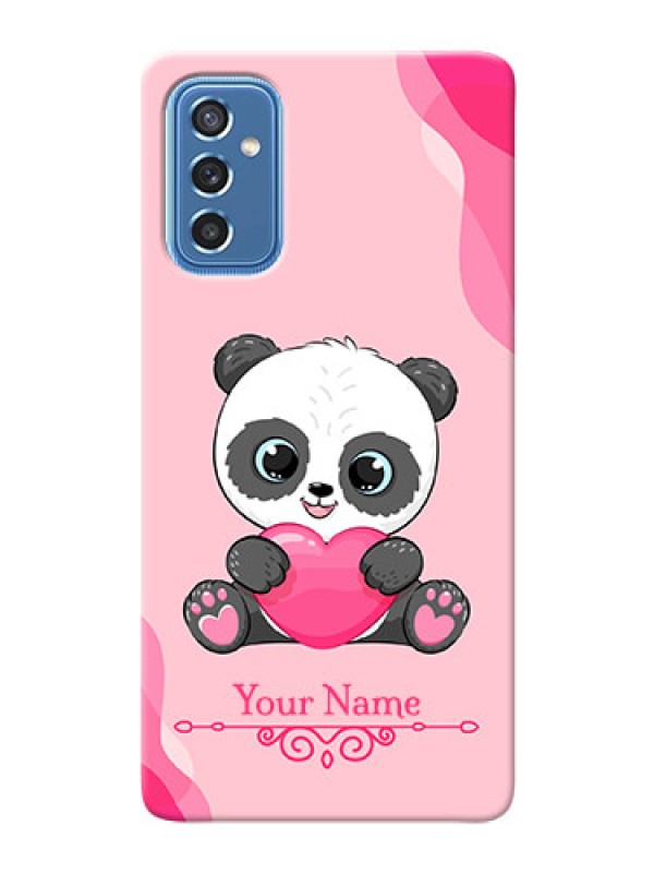 Custom Galaxy M52 5G Mobile Back Covers: Cute Panda Design