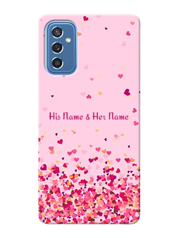Custom Galaxy M52 5G Phone Back Covers: Floating Hearts Design