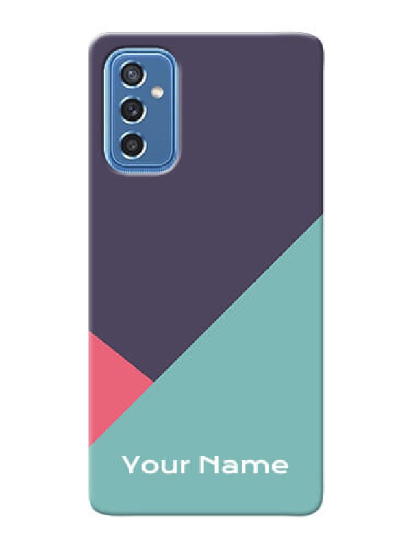 Custom Galaxy M52 5G Custom Phone Cases: Tri  Color abstract Design