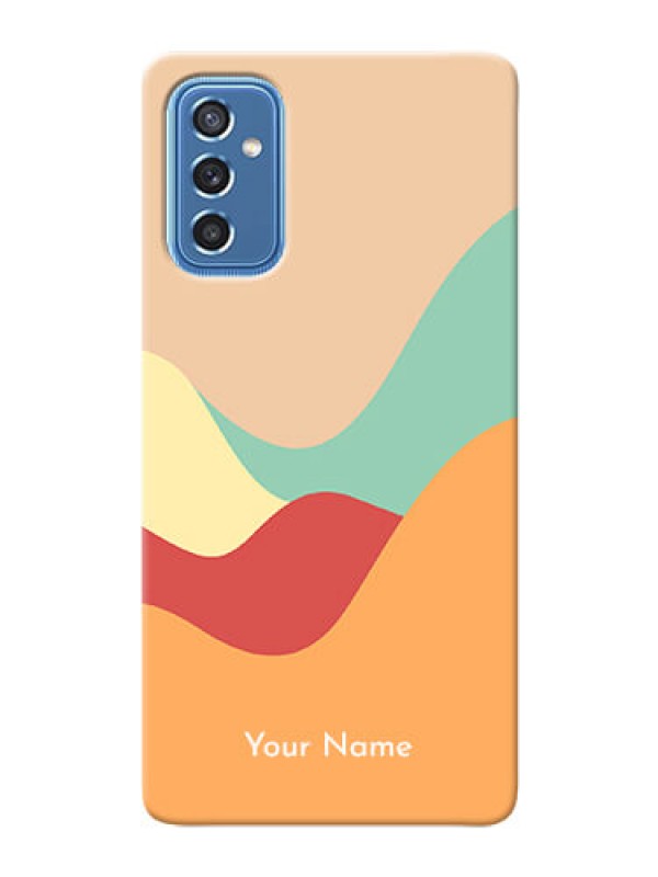 Custom Galaxy M52 5G Custom Mobile Case with Ocean Waves Multi-colour Design