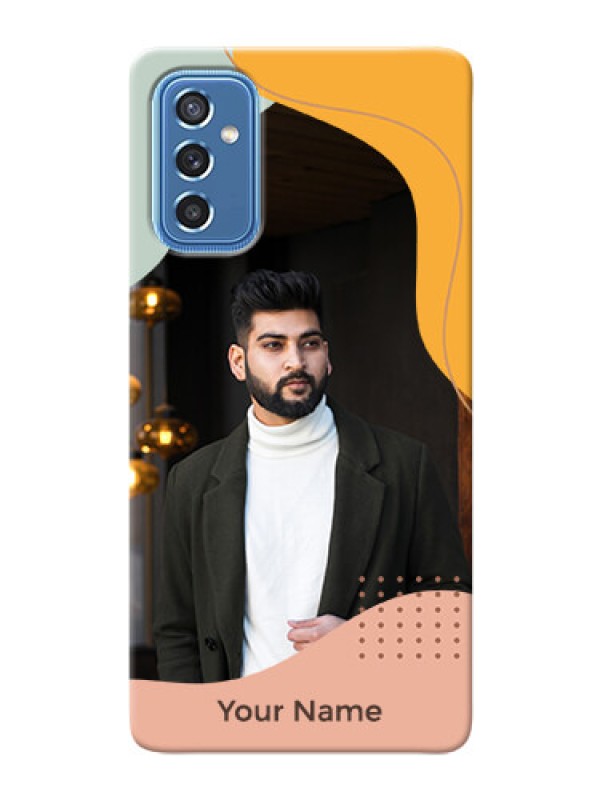 Custom Galaxy M52 5G Custom Phone Cases: Tri-coloured overlay design