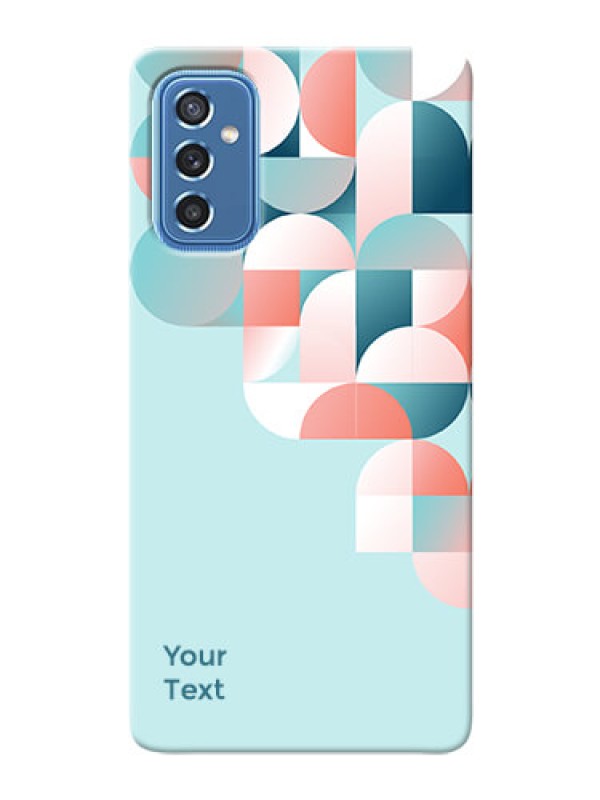 Custom Galaxy M52 5G Back Covers: Stylish Semi-circle Pattern Design