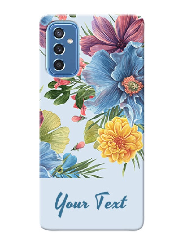 Custom Galaxy M52 5G Custom Phone Cases: Stunning Watercolored Flowers Painting Design