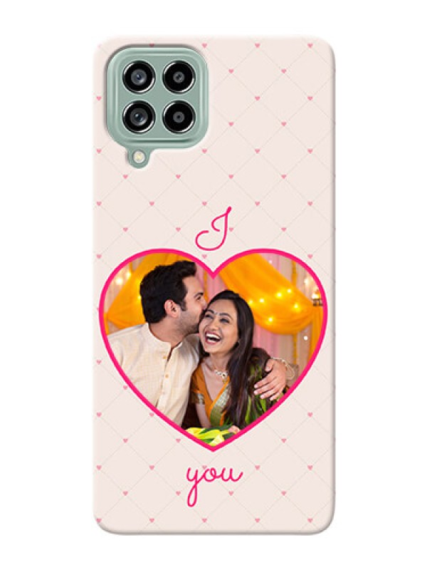 Custom Galaxy M53 5G Personalized Mobile Covers: Heart Shape Design