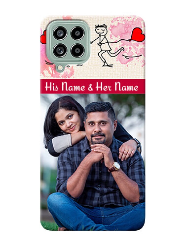 Custom Galaxy M53 5G phone back covers: You and Me Case Design