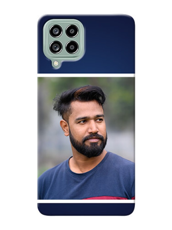 Custom Galaxy M53 5G Mobile Cases: Simple Royal Blue Design