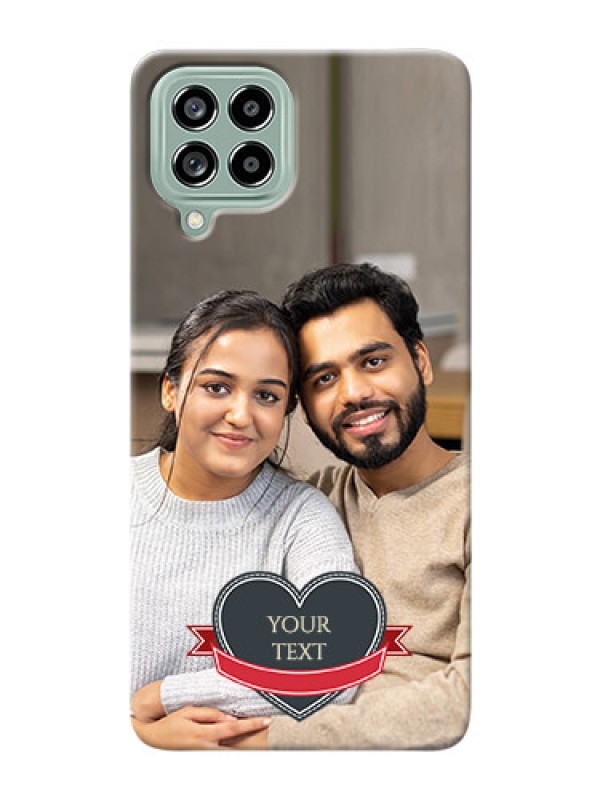 Custom Galaxy M53 5G mobile back covers online: Just Married Couple Design