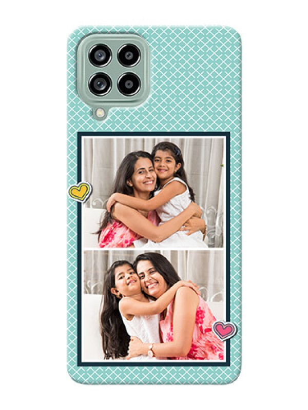 Custom Galaxy M53 5G Custom Phone Cases: 2 Image Holder with Pattern Design