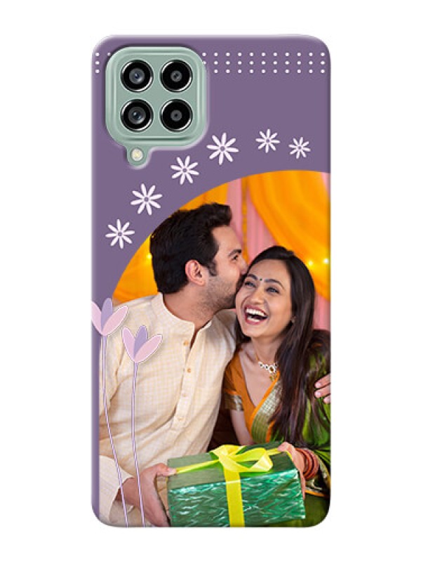 Custom Galaxy M53 5G Phone covers for girls: lavender flowers design 