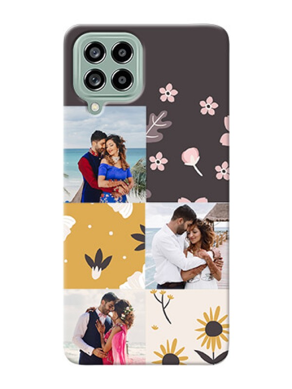 Custom Galaxy M53 5G phone cases online: 3 Images with Floral Design