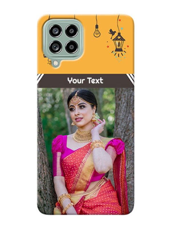 Custom Galaxy M53 5G custom back covers with Family Picture and Icons 