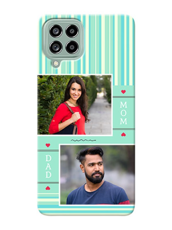 Custom Galaxy M53 5G custom mobile phone covers: Mom & Dad Pic Design