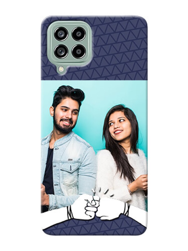 Custom Galaxy M53 5G Mobile Covers Online with Best Friends Design 