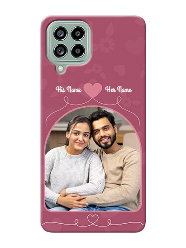 Custom Galaxy M53 5G mobile phone covers: Love Floral Design