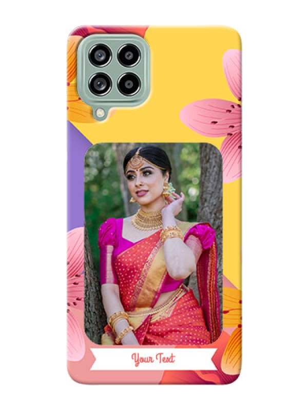 Custom Galaxy M53 5G Mobile Covers: 3 Image With Vintage Floral Design