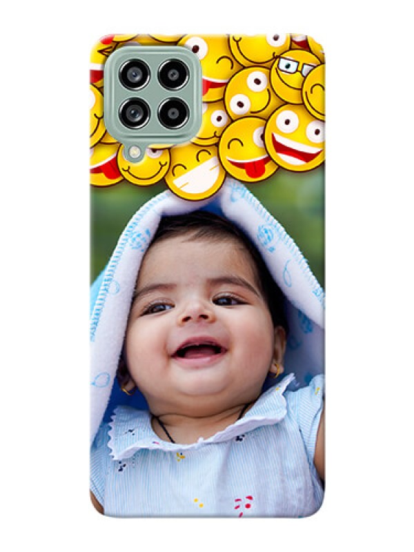 Custom Galaxy M53 5G Custom Phone Cases with Smiley Emoji Design