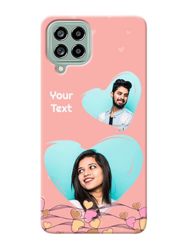 Custom Galaxy M53 5G customized phone cases: Love Doodle Design