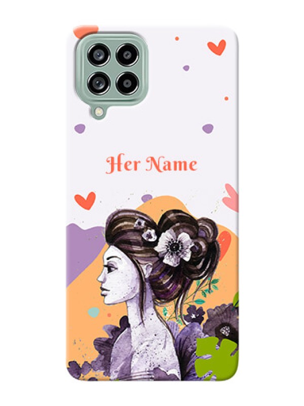 Custom Galaxy M53 5G Custom Mobile Case with Woman And Nature Design