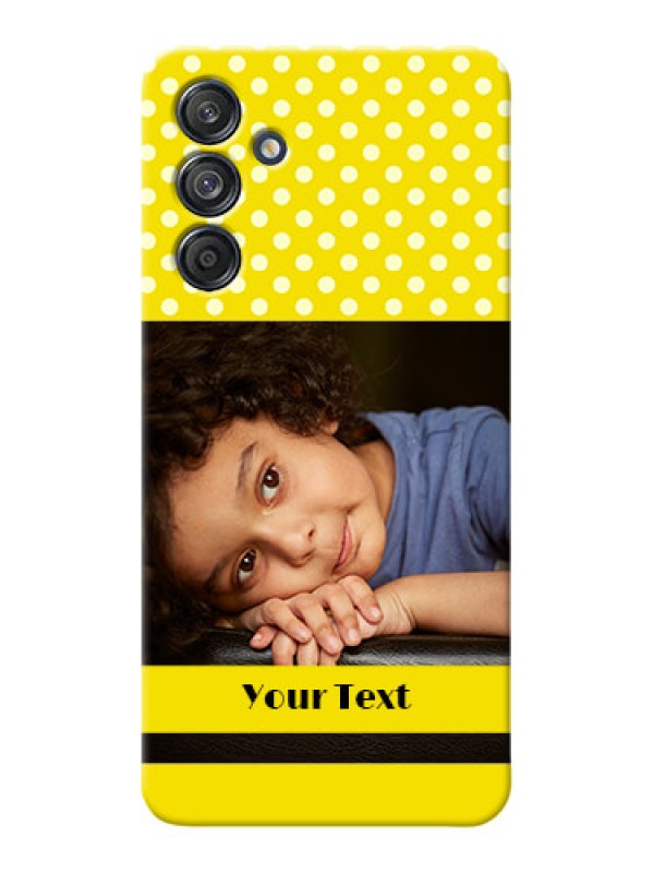 Custom Galaxy M55 5G Custom Mobile Covers: Bright Yellow Case Design