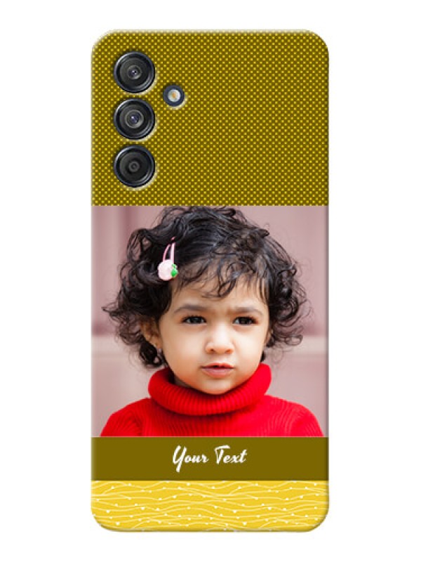 Custom Galaxy M55 5G custom mobile back covers: Simple Green Color Design