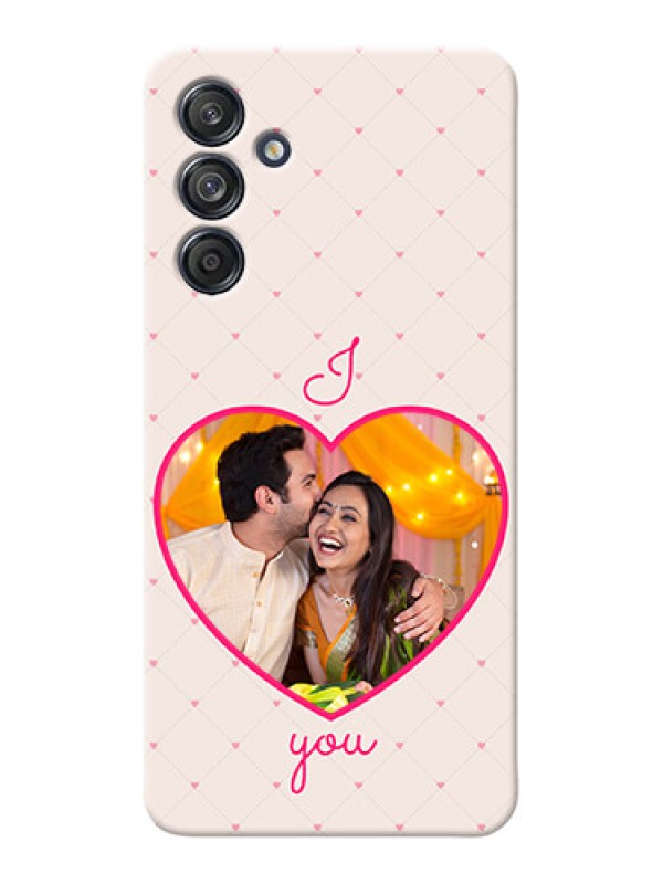 Custom Galaxy M55 5G Personalized Mobile Covers: Heart Shape Design