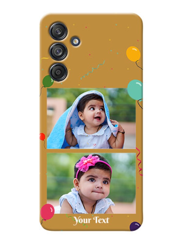 Custom Galaxy M55 5G Phone Covers: Image Holder with Birthday Celebrations Design
