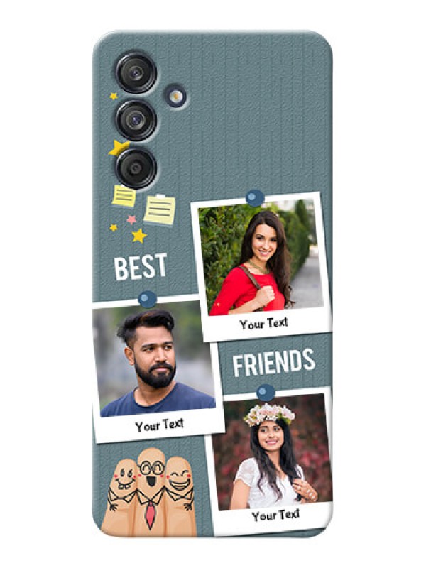 Custom Galaxy M55 5G Mobile Cases: Sticky Frames and Friendship Design