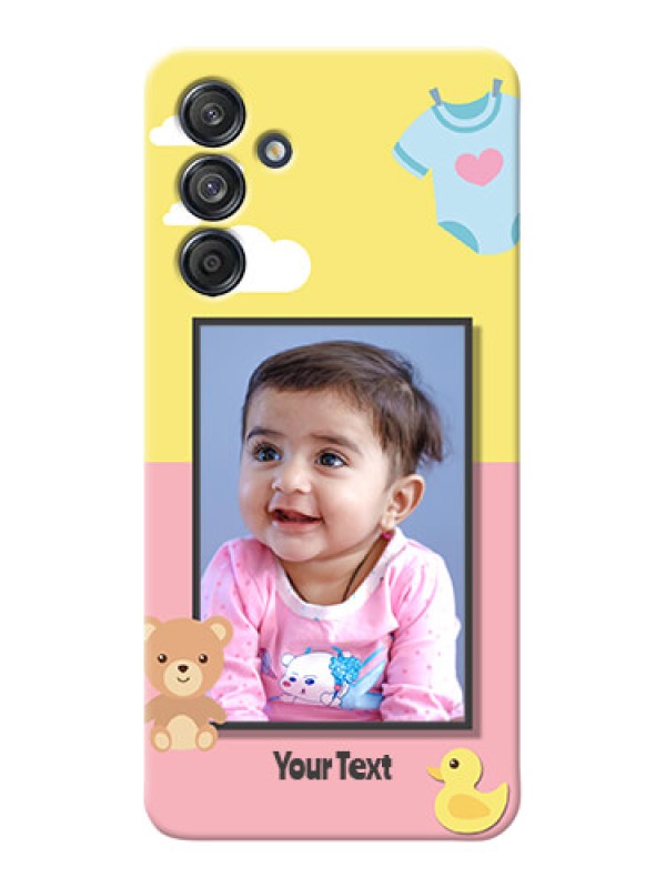 Custom Galaxy M55 5G Back Covers: Kids 2 Color Design