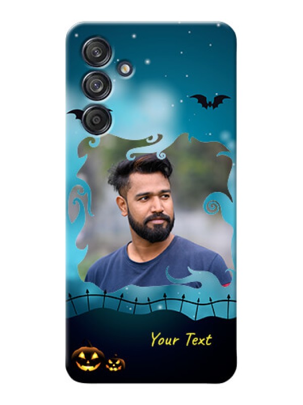 Custom Galaxy M55 5G Personalised Phone Cases: Halloween frame design