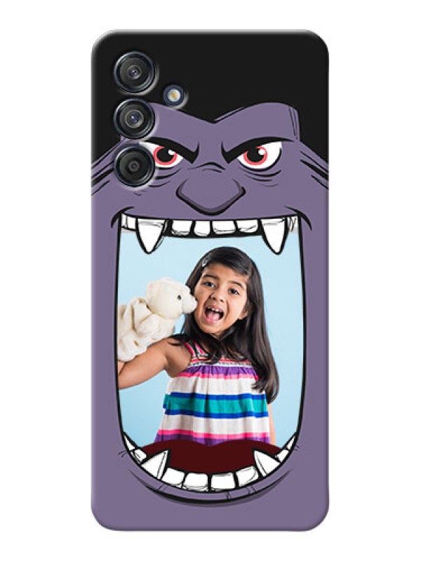 Custom Galaxy M55 5G Personalised Phone Covers: Angry Monster Design