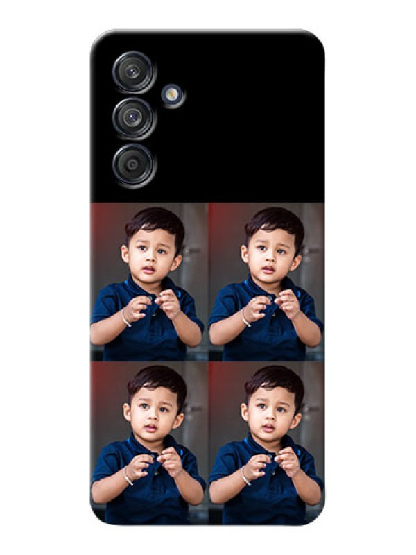 Custom Galaxy M55 5G 4 Image Holder on Mobile Cover